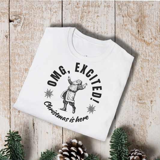 OMG Excited Christmas Is Here T-Shirt