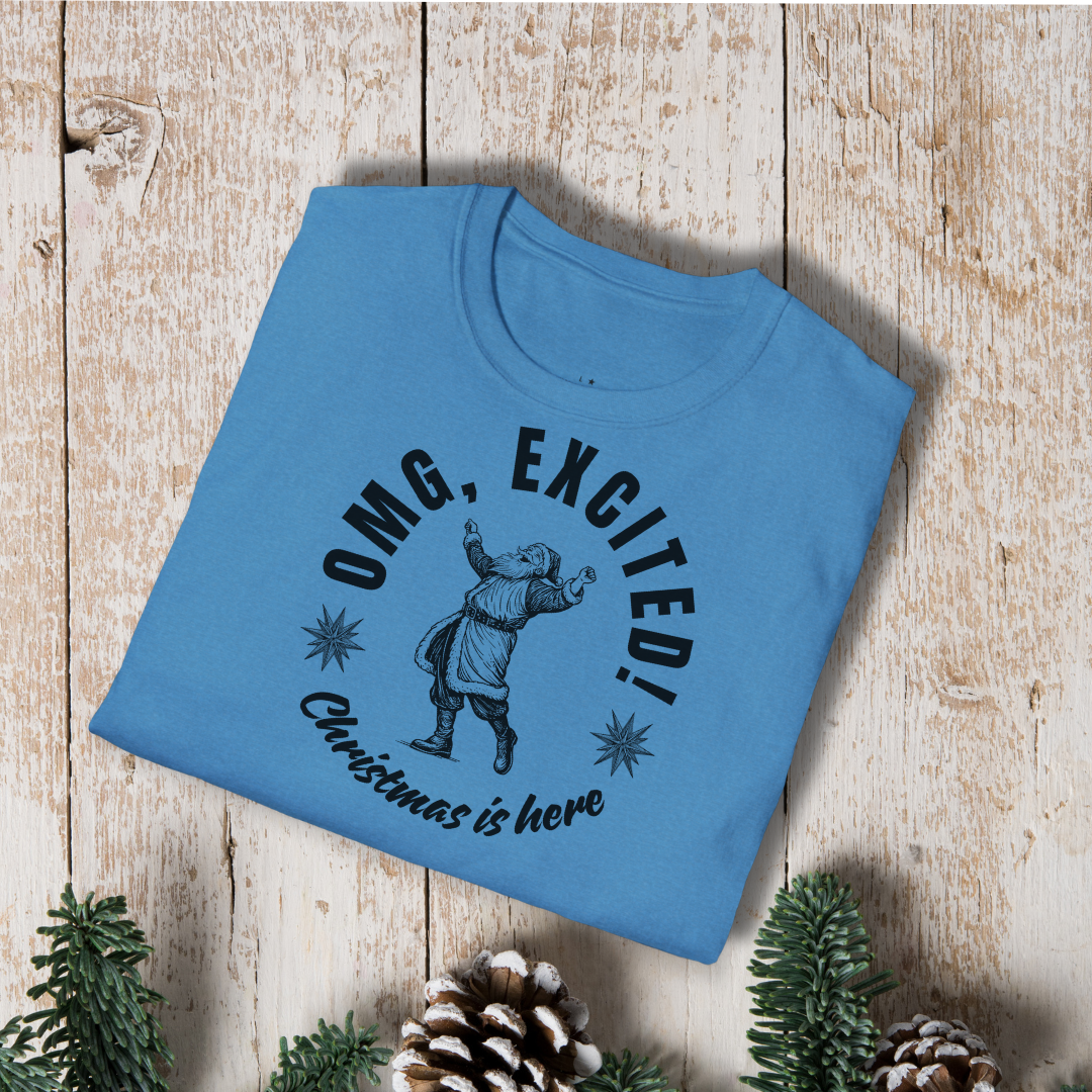 OMG Excited Christmas Is Here T-Shirt