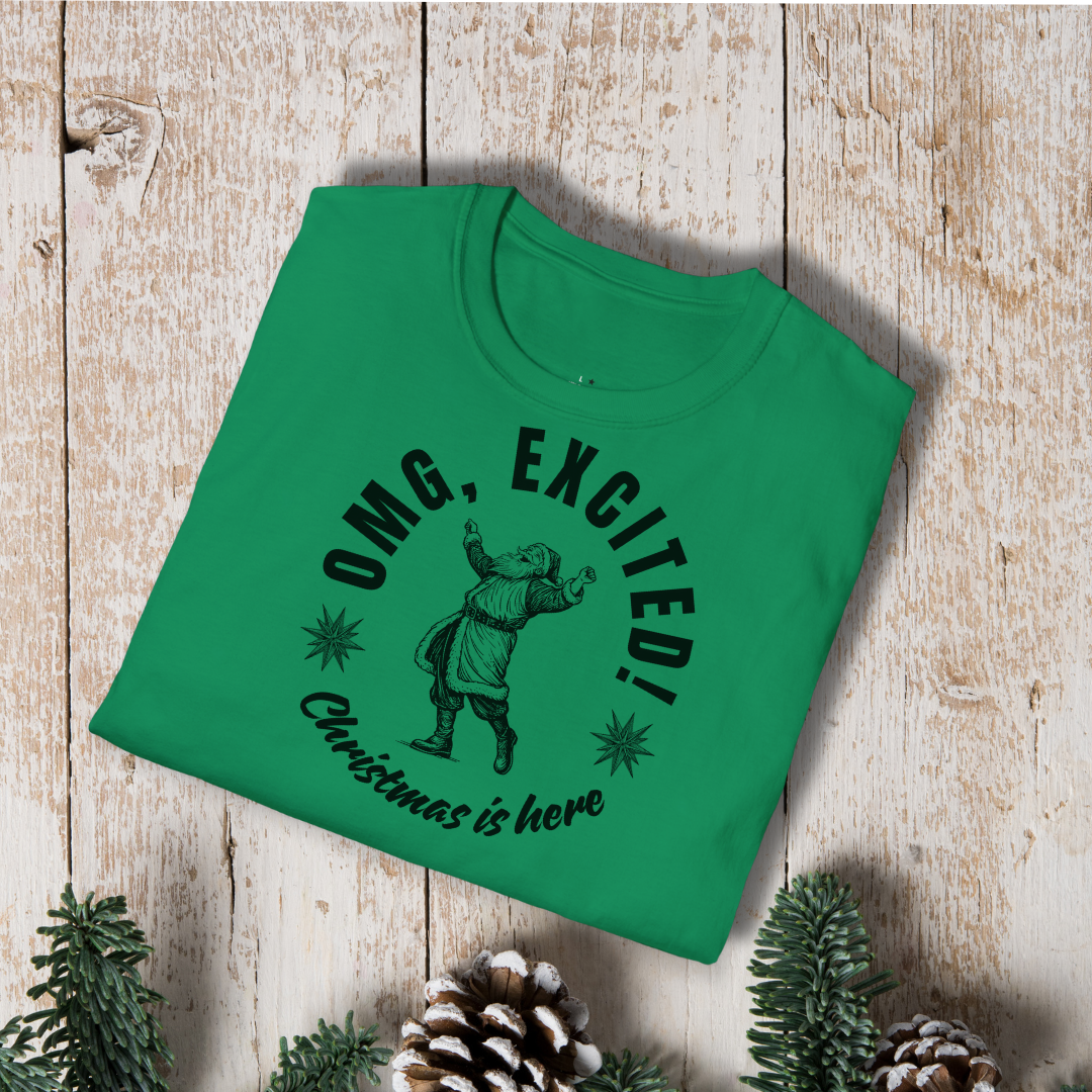OMG Excited Christmas Is Here T-Shirt