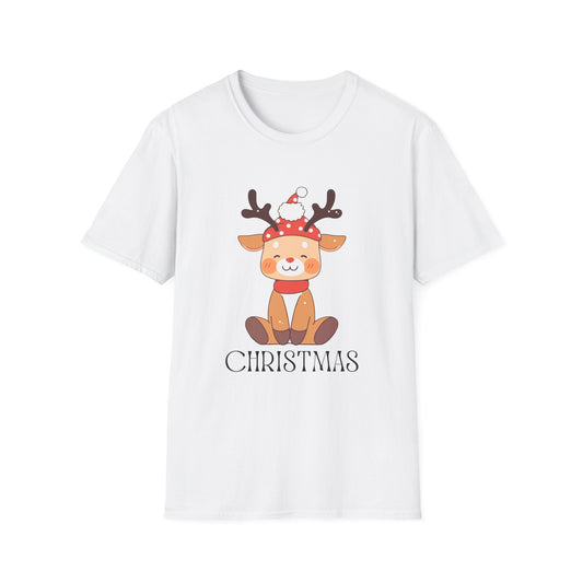 Christmas Reindeer Tee — Cute Holiday Kids & Adult Graphic T-Shirt