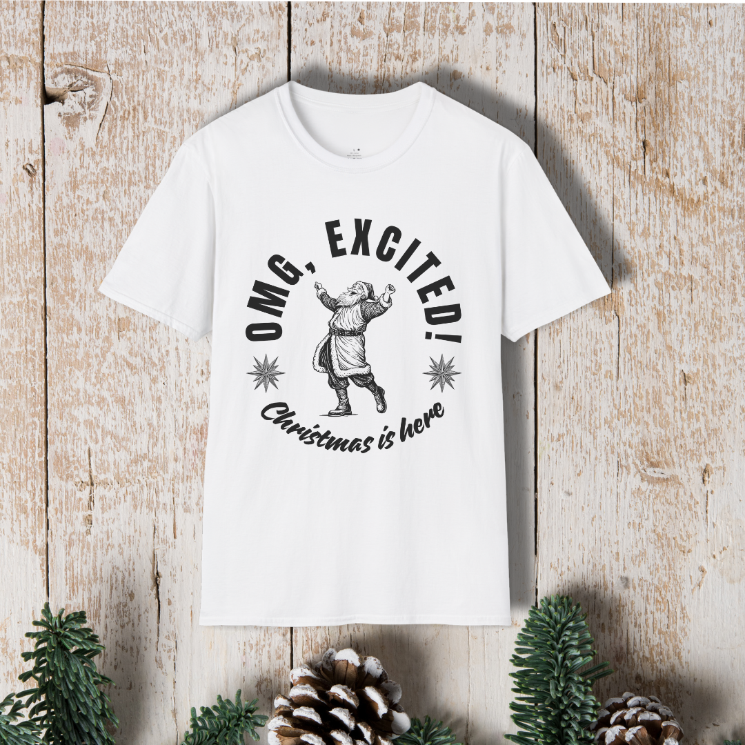 OMG Excited Christmas Is Here T-Shirt